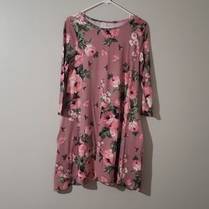 Honey & Lace pink floral dress